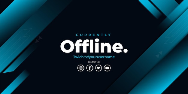 Fondo moderno actualmente sin conexión con formas azules