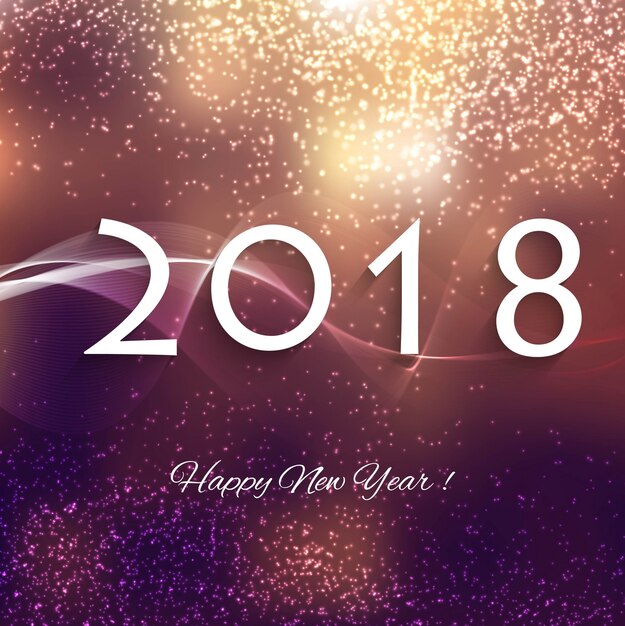 Fondo moderno año nuevo 2018