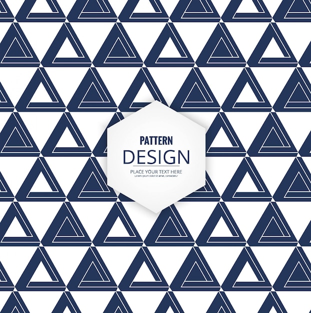 Fondo moderno azul de patrón triangular