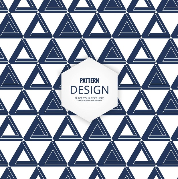 Fondo moderno azul de patrón triangular