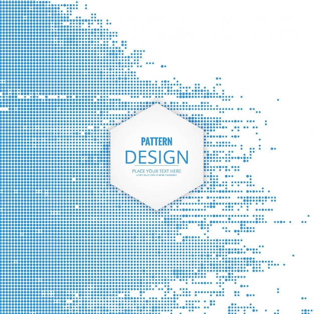 Fondo moderno azul de puntos de medios tonos