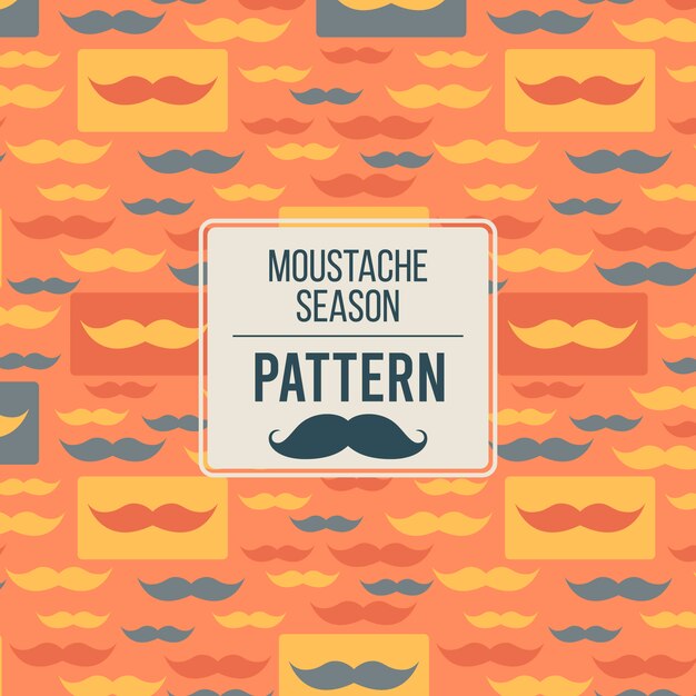 Fondo moderno de bigotes para la celebración de movember