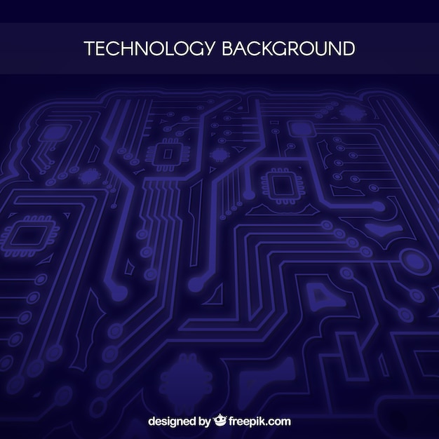 Fondo moderno con circuito tecnológico