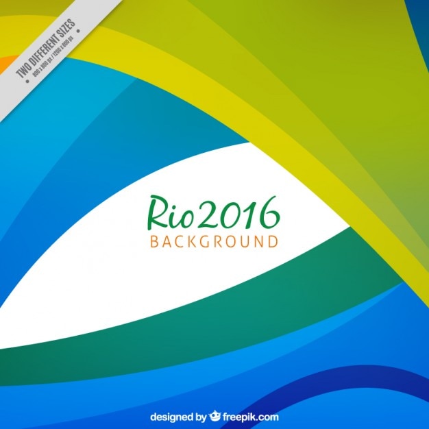 Vector gratuito fondo moderno de colores de brasil 2016