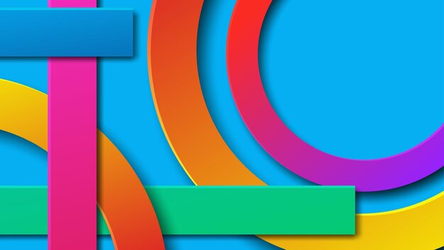 Fondo moderno colorido en capas