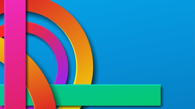 Fondo moderno colorido en capas