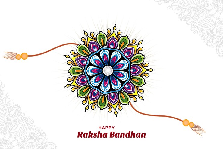 Vector gratuito el fondo moderno y colorido de la tarjeta del festival de rakhi