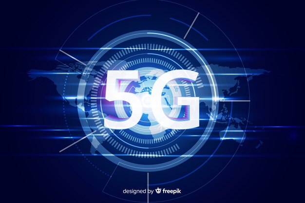 Fondo moderno concepto 5g