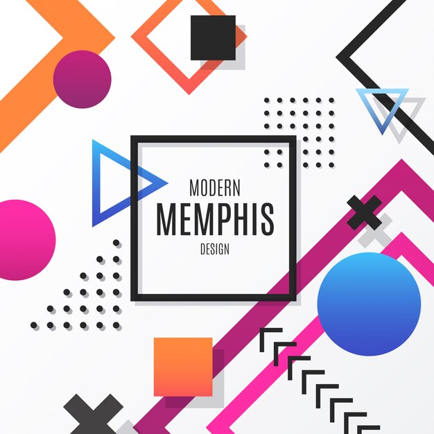 Fondo moderno de diseño de Memphis
