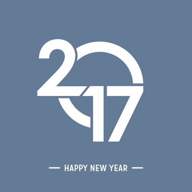 Fondo moderno de feliz año nuevo 2017 