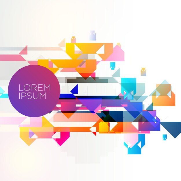 Fondo moderno con formas coloridas