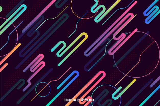 Fondo moderno con formas dinámicas degradadas