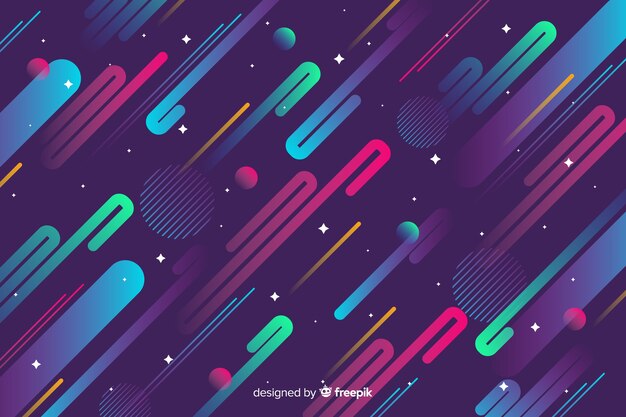 Fondo moderno con formas dinámicas degradadas