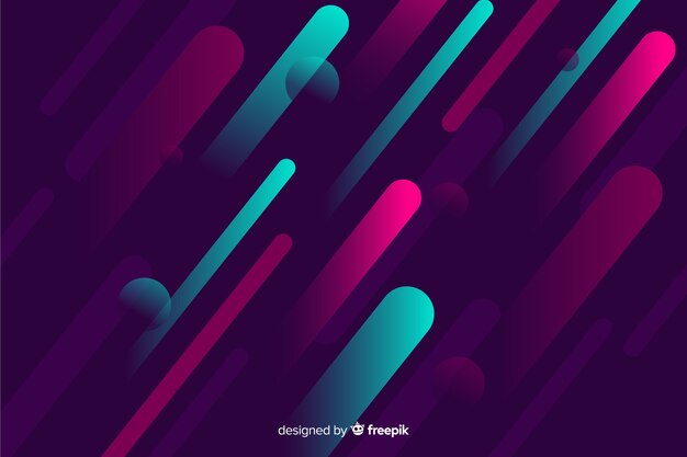 Fondo moderno con formas dinámicas con degradado