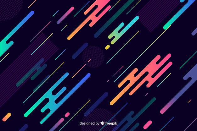 Fondo moderno con formas dinámicas con degradado