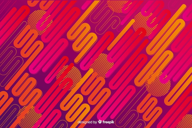 Fondo moderno con formas dinámicas con degradado