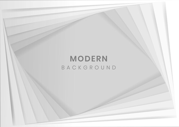 Fondo moderno geométrico blanco 3D