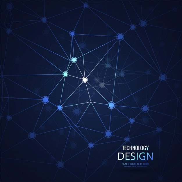 Fondo moderno geométrico de tecnología