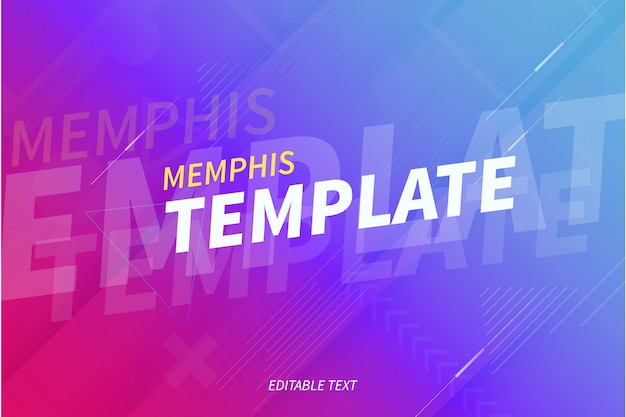 Fondo moderno de Memphis con formas abstractas