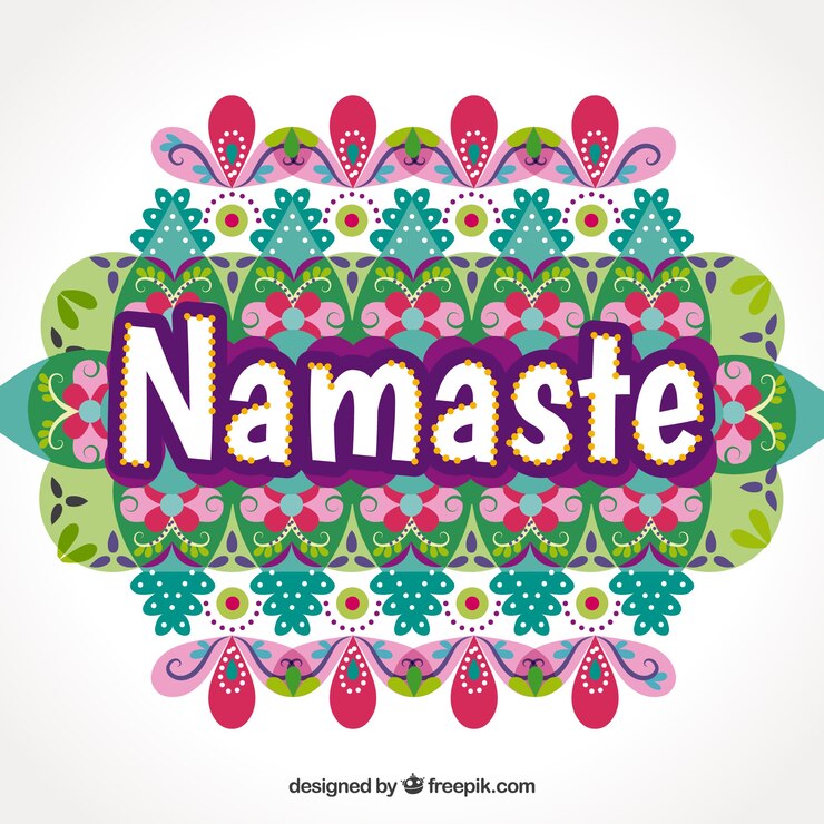 Vector gratuito fondo moderno de namaste