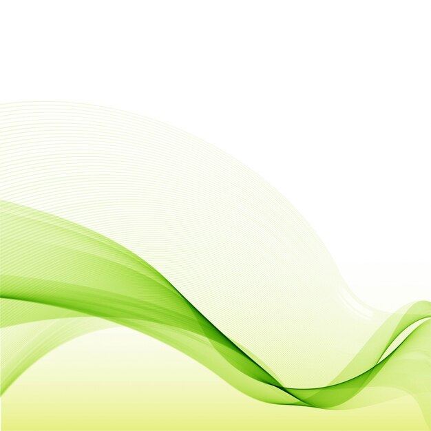 Fondo moderno de la onda verde