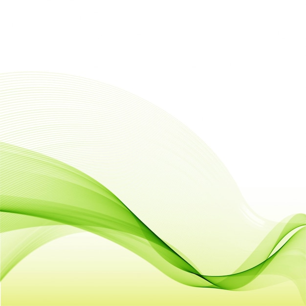 Fondo moderno de onda verde