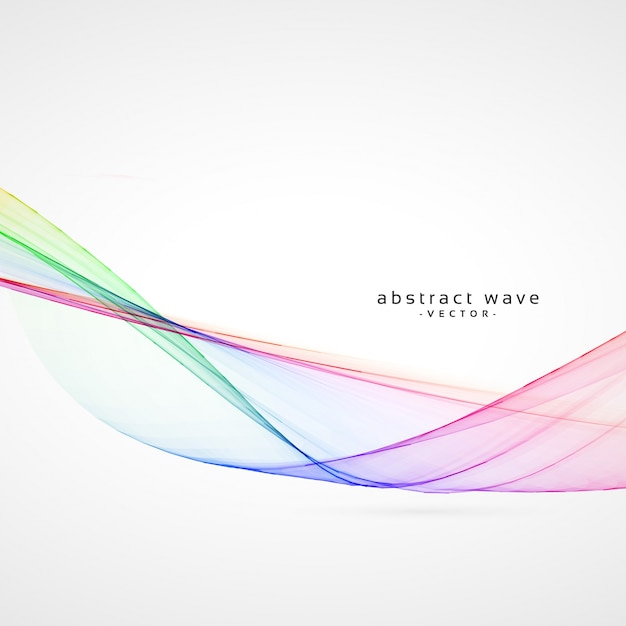 Fondo moderno de ondas de colores