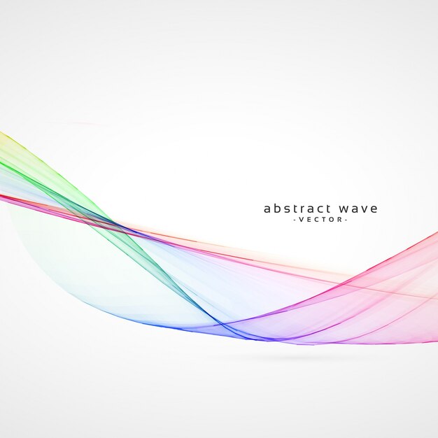 Fondo moderno de ondas de colores