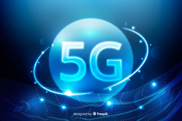 Fondo moderno de tecnología 5g