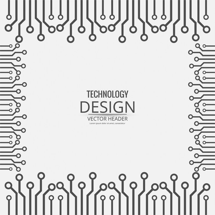 Vector gratuito fondo moderno de tecnología con patrón