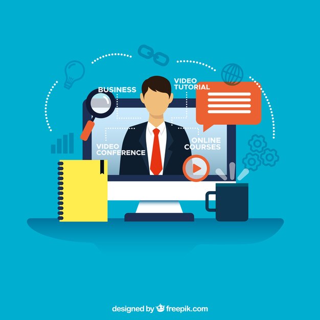 Fondo moderno de webinar