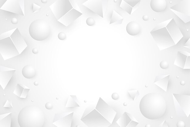 Fondo monocromático blanco realista
