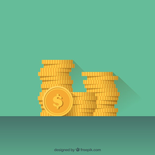 Fondo de montón de monedas