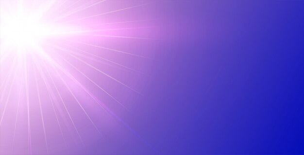 Fondo morado con brillantes rayos de luz