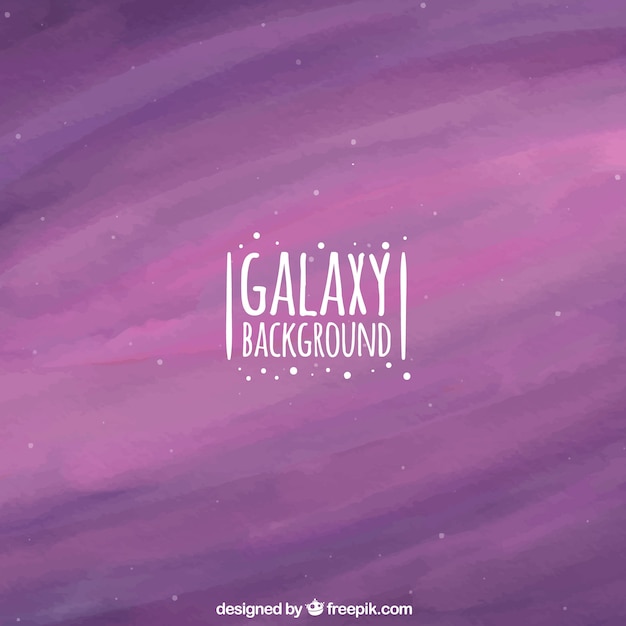 Vector gratuito fondo morado de galaxia de acuarela