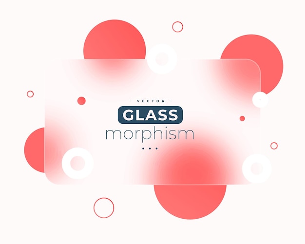 fondo de morfismo de vidrio brillante con diseño de esfera geométrica