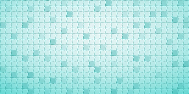 Fondo de mosaico abstracto de polígonos encajados entre sí, en colores turquesas