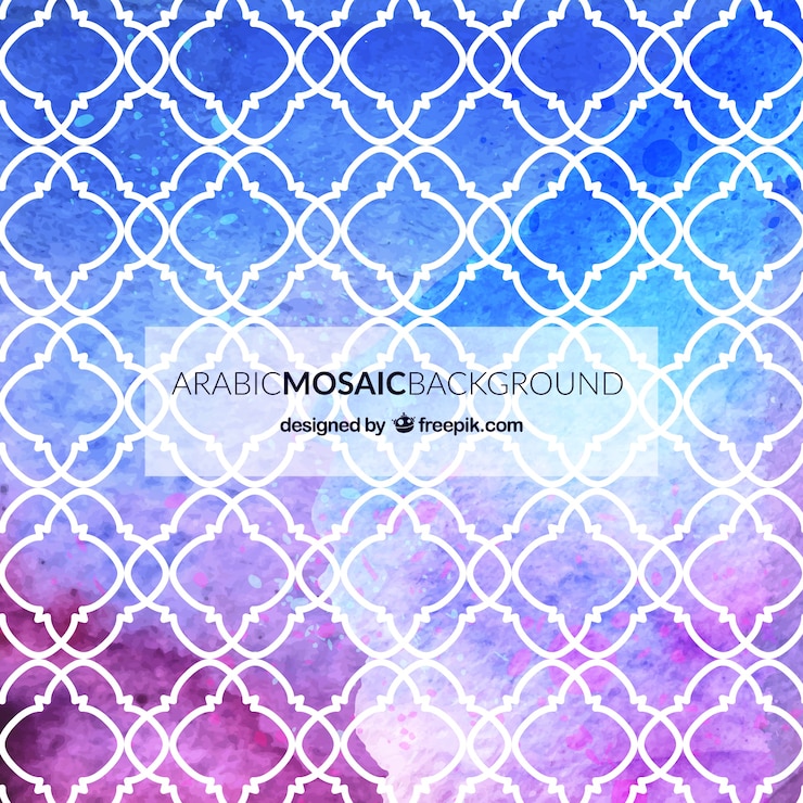 Vector gratuito fondo de mosaico árabe