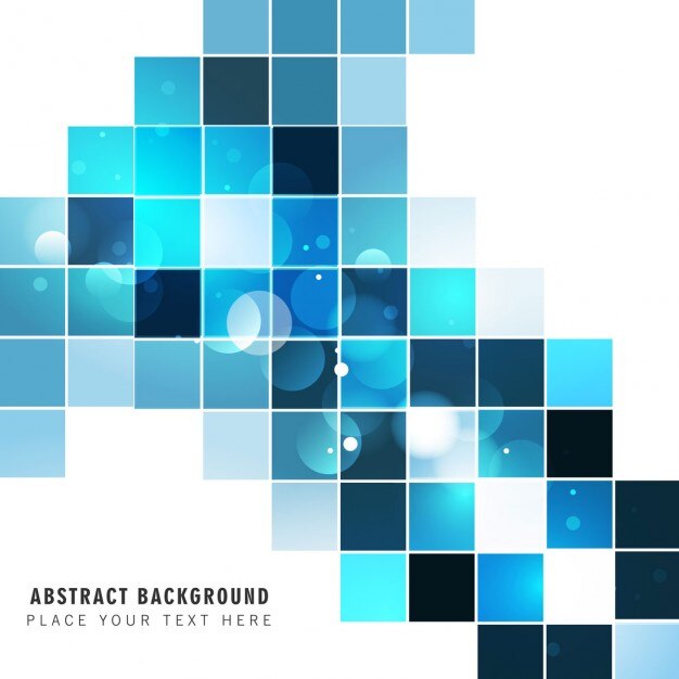 Fondo con mosaico azul