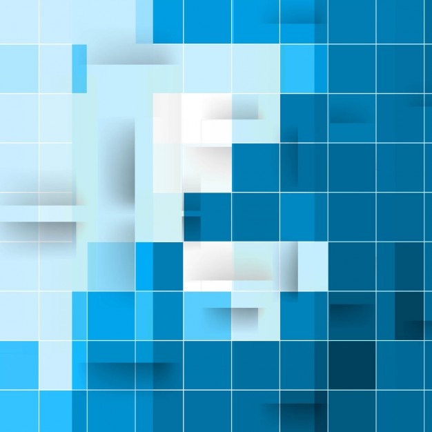 Fondo con mosaico azul