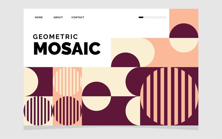 Fondo de mosaico geométrico Ilustración vectorial