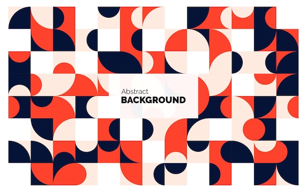 Fondo de mosaico plano Ilustración vectorial