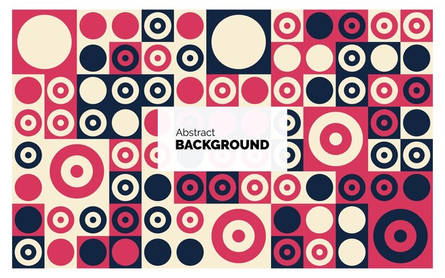 Fondo de mosaico plano Ilustración vectorial