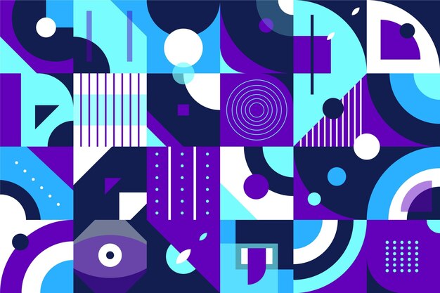 Fondo de mosaico plano