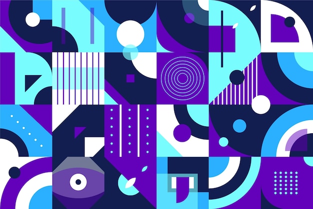 Fondo de mosaico plano