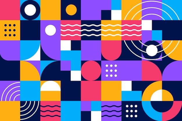 Fondo de mosaico plano