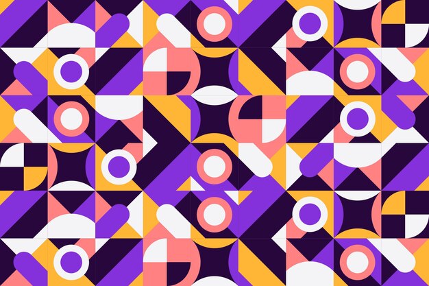 Fondo de mosaico plano