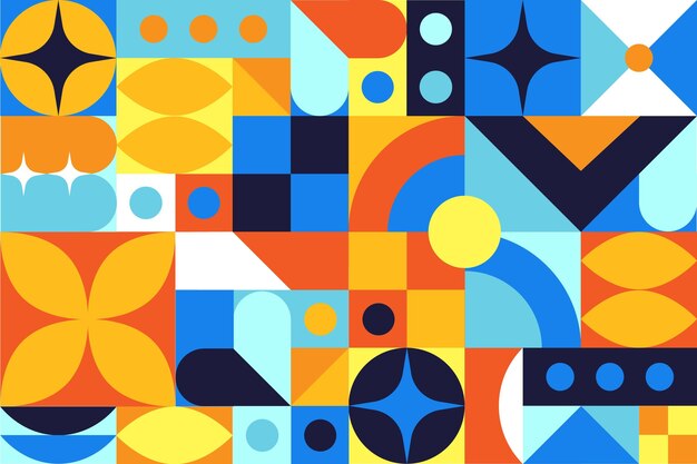 Fondo de mosaico plano