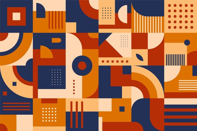Fondo de mosaico plano