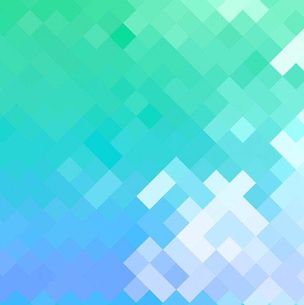Fondo de mosaico verde y azul